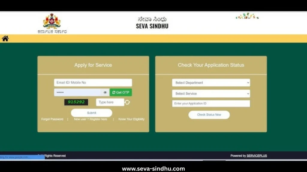 Seva Sindhu Portal Karnataka
